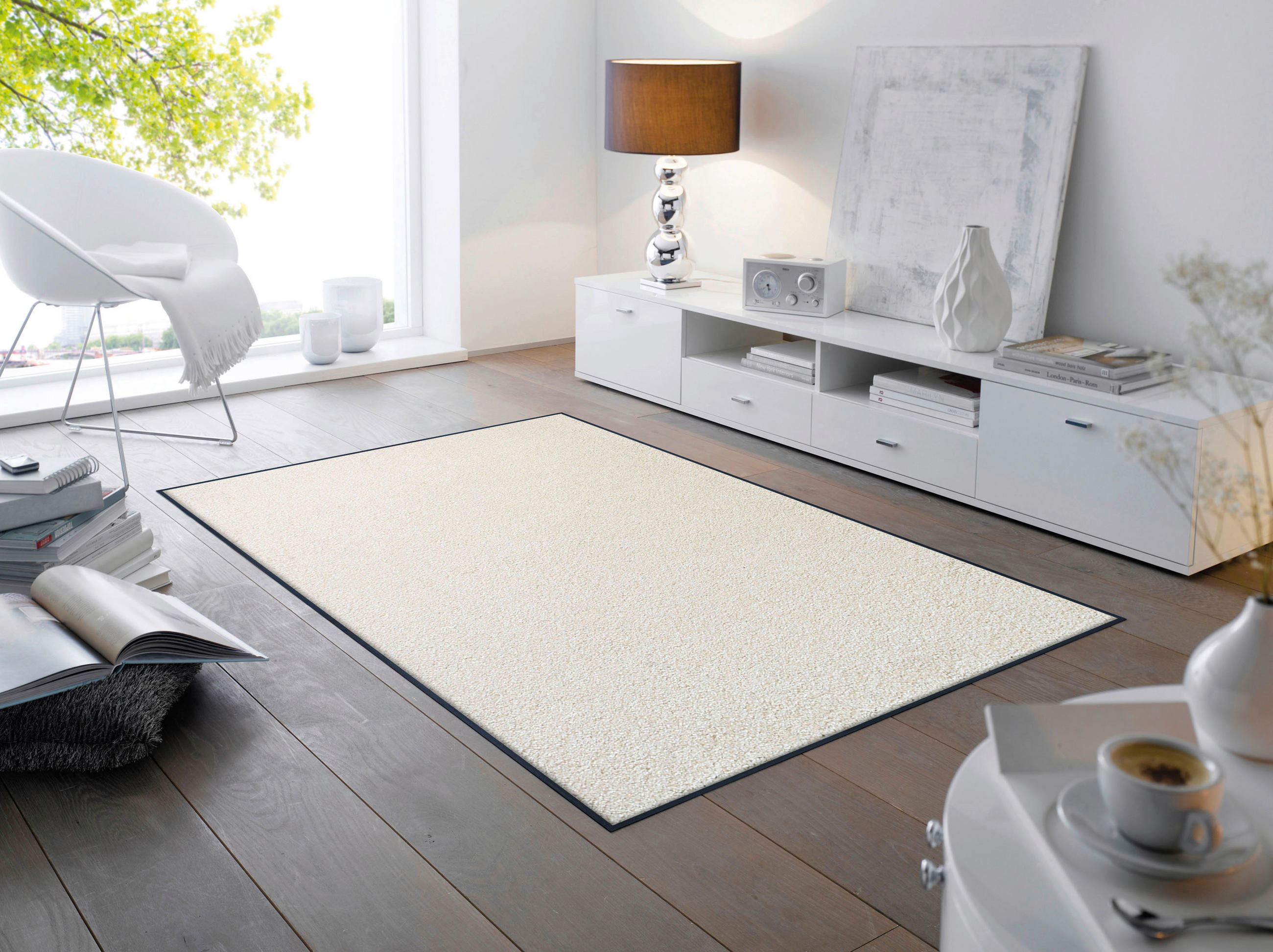 FLACHWEBETEPPICH 120/180 cm Champagner Champagner  - Champagner, KONVENTIONELL, Kunststoff/Textil (120/180cm) - wash+dry
