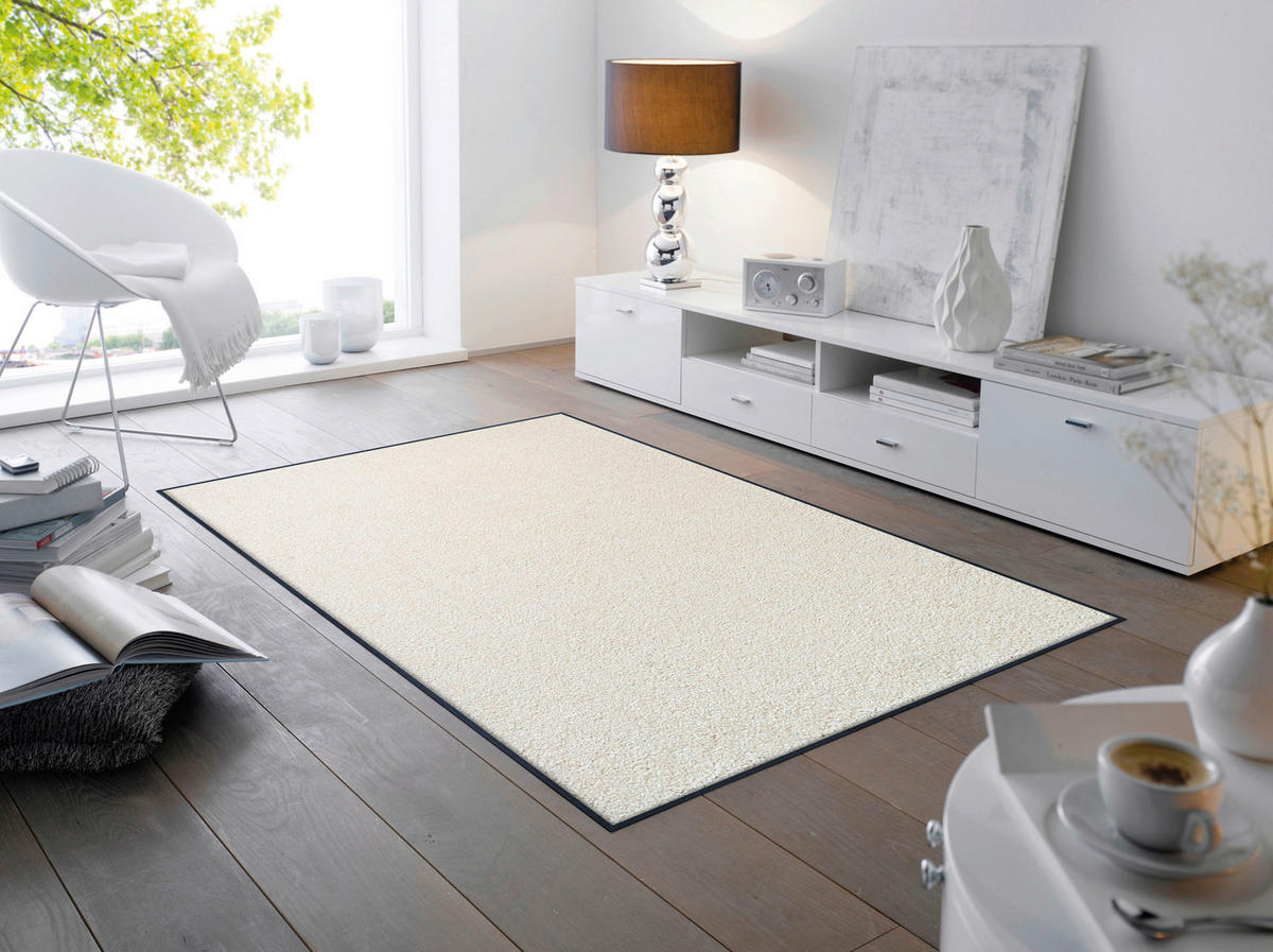 FLACHWEBETEPPICH 120/180 cm Champagner Champagner  - Champagner, KONVENTIONELL, Kunststoff/Textil (120/180cm) - wash+dry