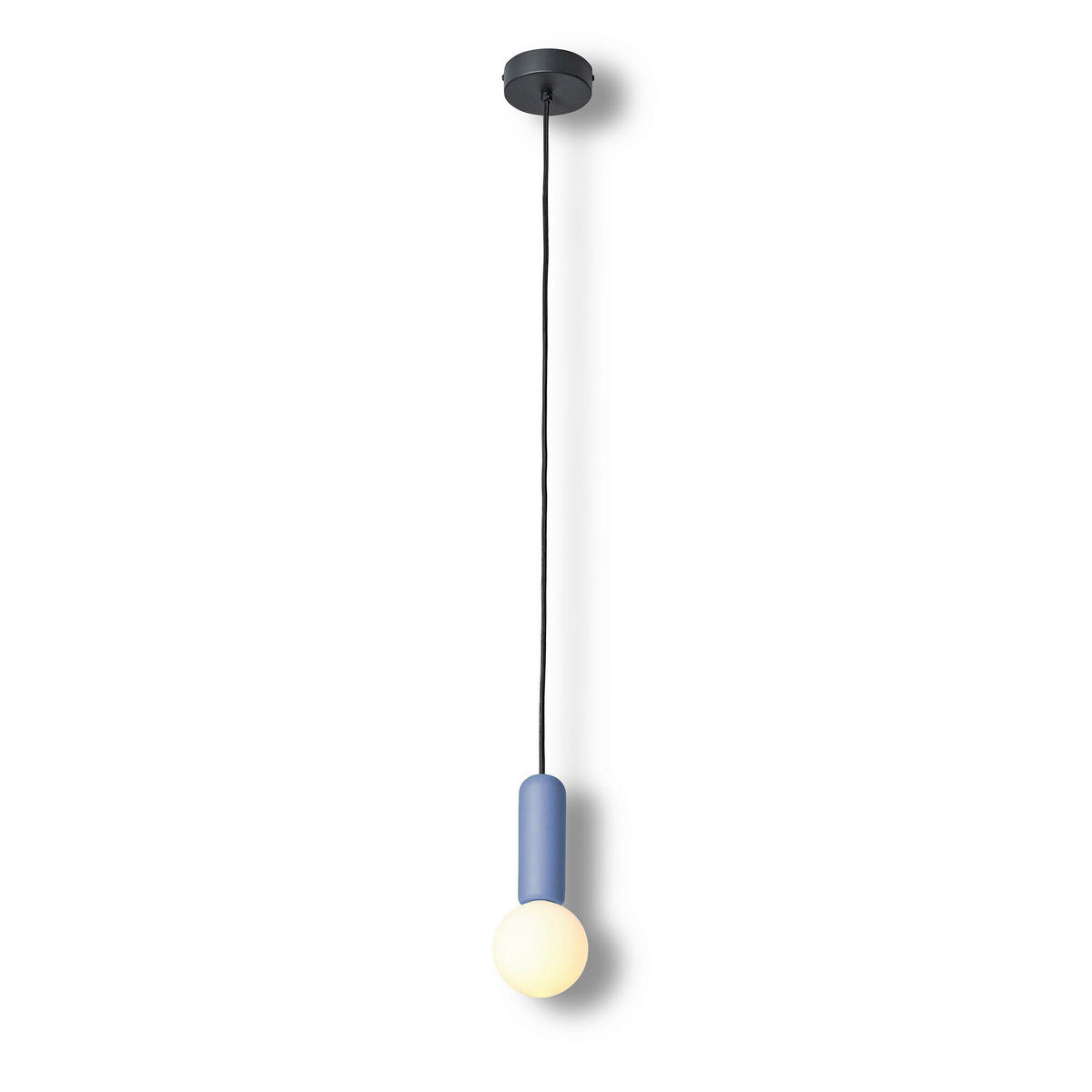 HÄNGELEUCHTE 10/120 cm  - Blau, Basics, Stein (10/120cm) - Osram