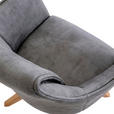 ARMLEHNSTUHL  in Lederlook  - Eichefarben/Grau, Design, Holz/Textil (62/84/56cm) - Landscape