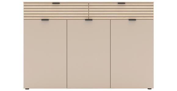 SCHUHSCHRANK 150/102/38 cm - Kaschmir/Eichefarben, Design, Holzwerkstoff/Kunststoff (150/102/38cm) - Xora