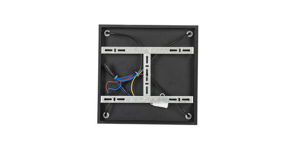 DECKENLEUCHTE Elia 36/36/40 cm  - Schwarz, Design, Glas/Metall (36/36/40cm) - Novel