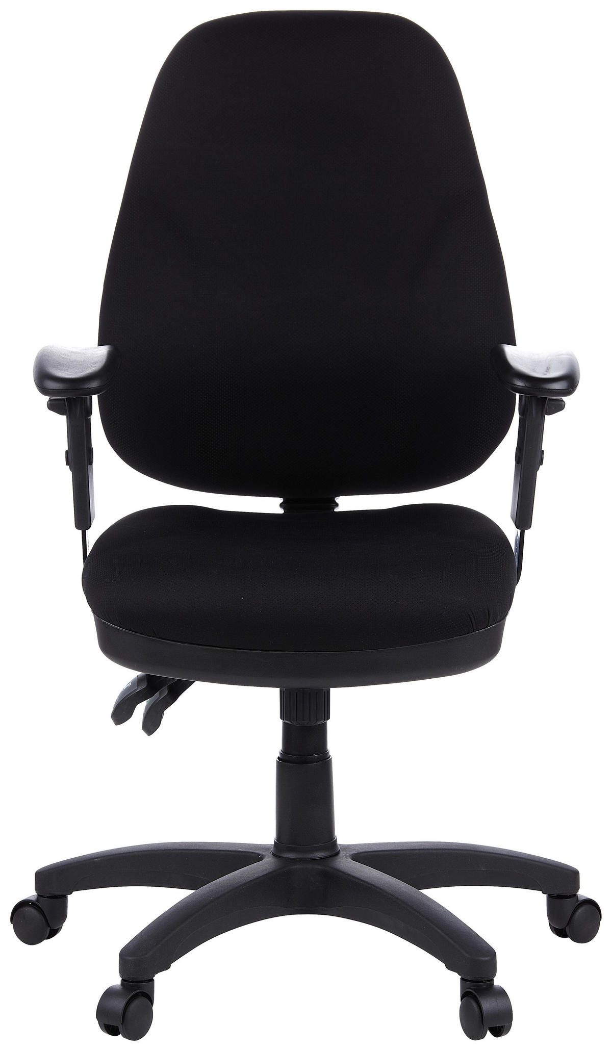 OTOČNÁ ŽIDLE, plochá tkanina, černá - černá, Basics, textil/plast (58/121/46cm) - MID.YOU