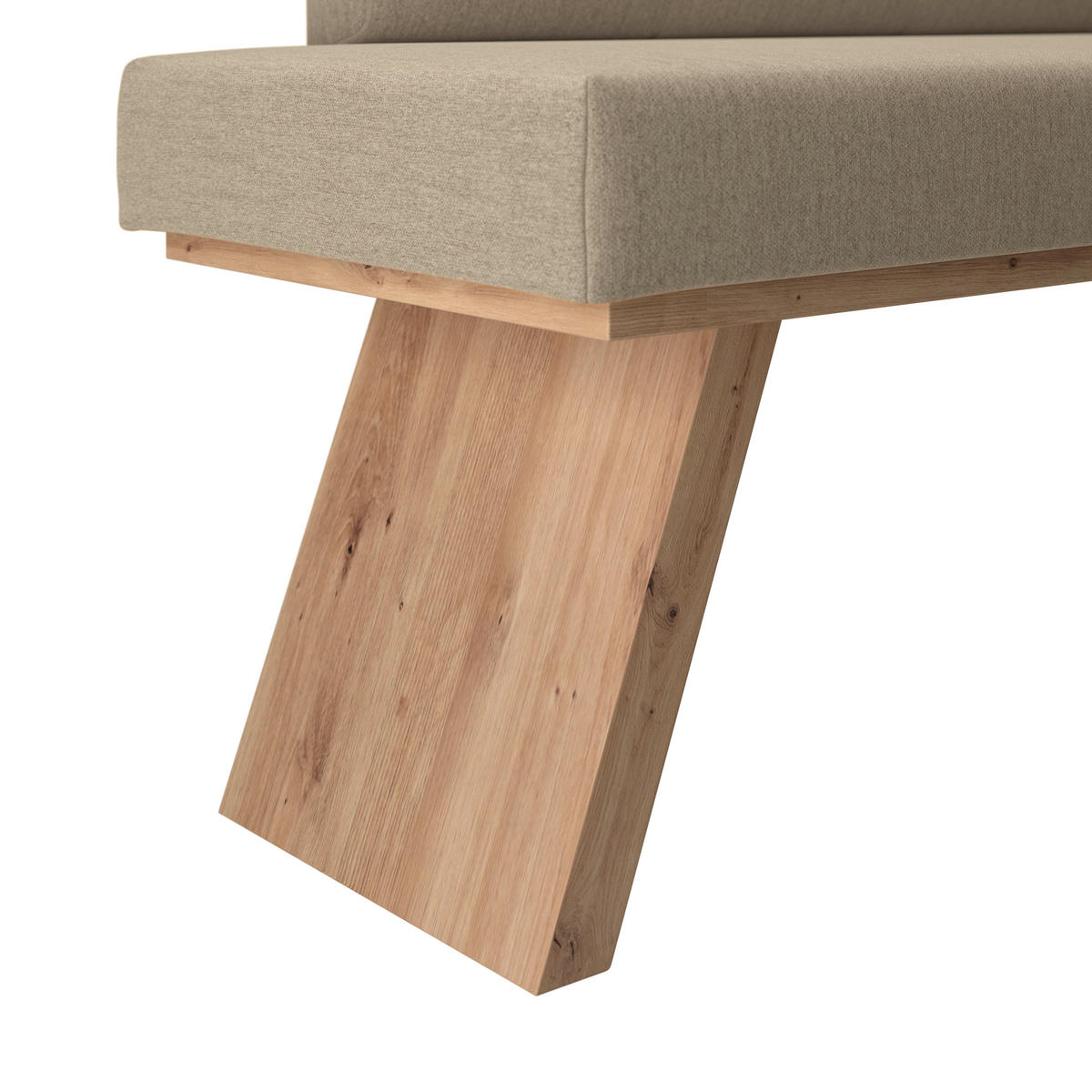 ECKBANK 185/150 cm Webstoff Beige   - Eichefarben/Beige, KONVENTIONELL, Textil (185/150cm) - Livetastic