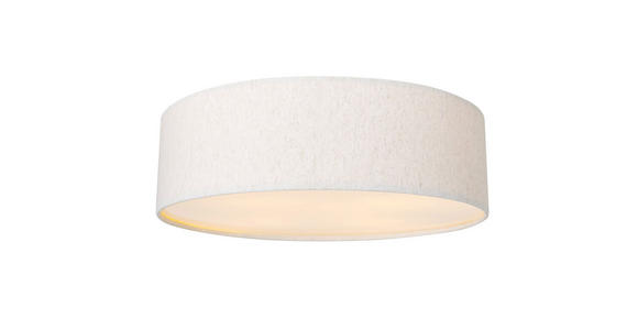 DECKENLEUCHTE 45/13 cm - Naturfarben, Basics, Kunststoff/Textil (45/13cm) - Novel