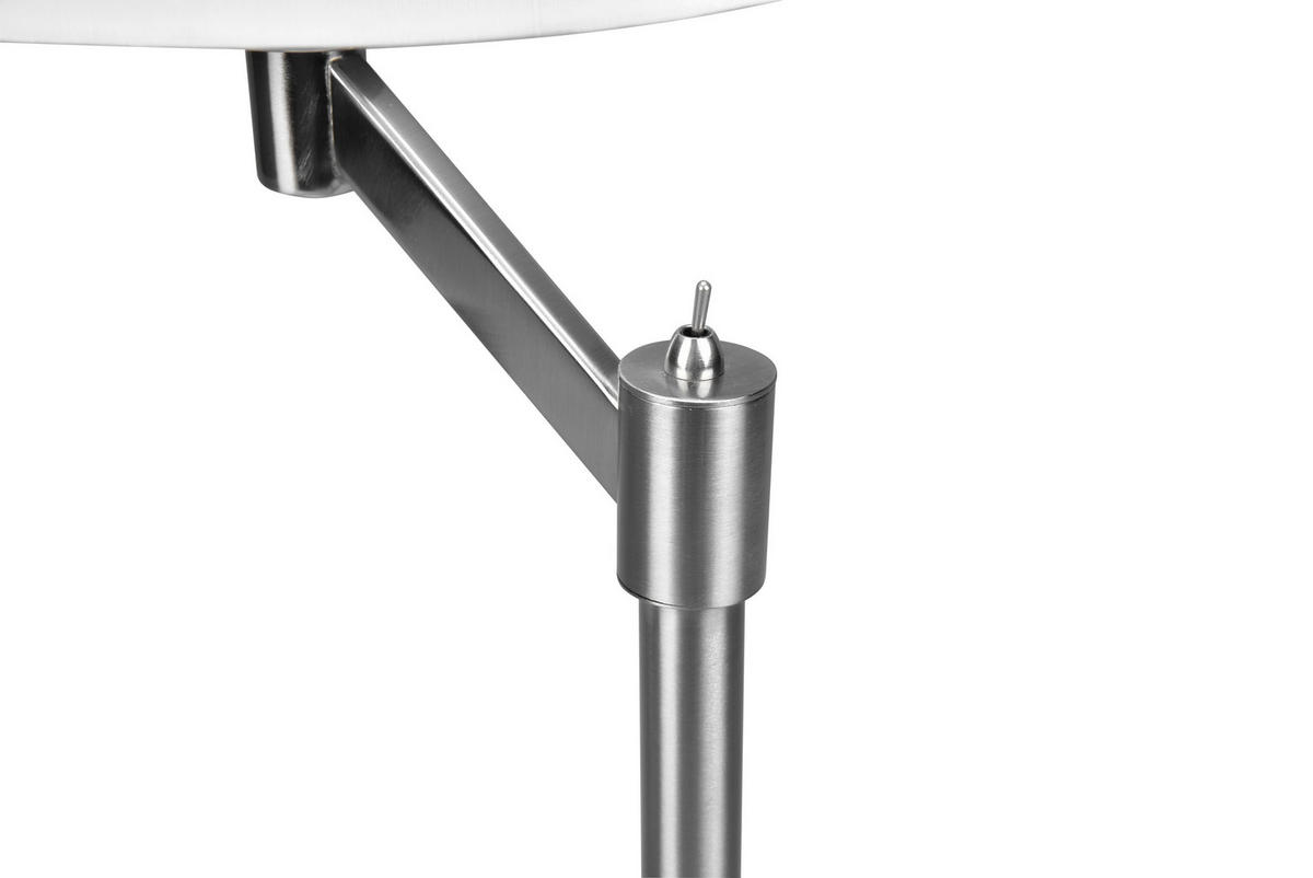 TISCHLEUCHTE - Weiss/Nickelfarben, Basics, Textil/Metall (28/48,3cm) - Trio Leuchten
