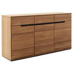 SIDEBOARD Wildeiche  153/82/41 cm  - Wildeiche/Schwarz, Natur, Holz/Holzwerkstoff (153/82/41cm) - Linea Natura