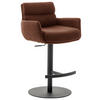 BARHOCKER in Metall, Textil Rostfarben  - Rostfarben/Schwarz, Design, Textil/Metall (54/84/52cm) - Dieter Knoll