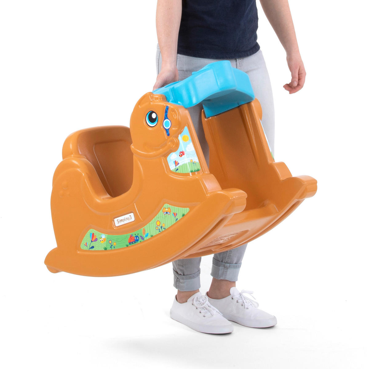 SCHAUKELPFERD - Multicolor/Braun, Basics, Kunststoff
