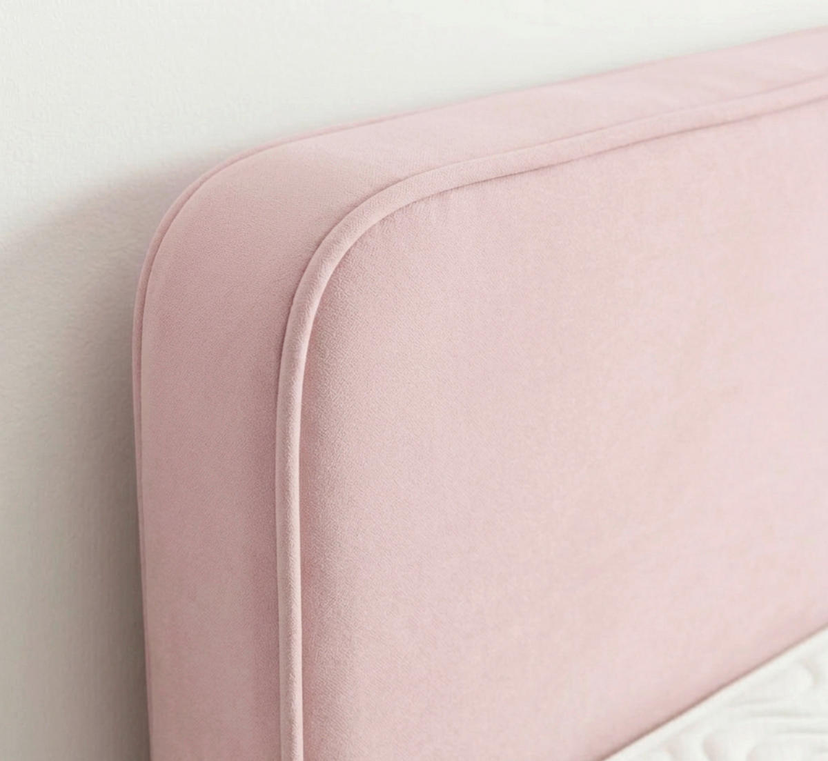 BOXBETT 140/200 cm  in Rosa  - Kernbuche/Rosa, MODERN, Holz/Textil (140/200cm) - MID.YOU