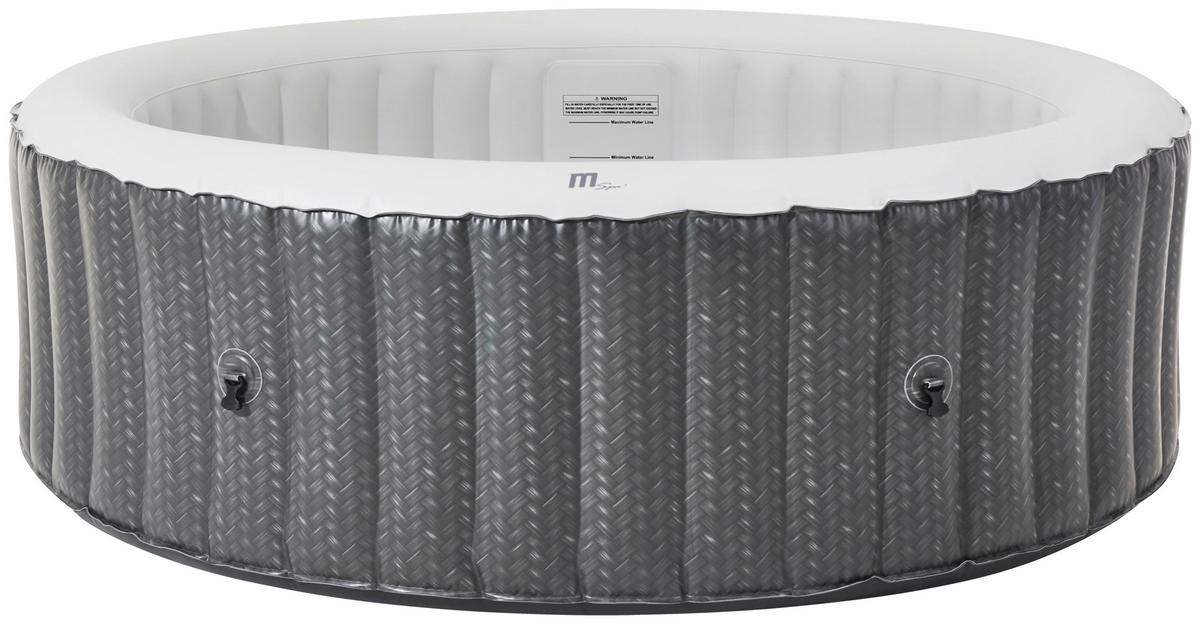 WHIRLPOOL MSPA COMFORT OTTOMAN 204/70 cm  - Anthrazit/Weiß, KONVENTIONELL, Kunststoff (204/70cm) - Atrigo