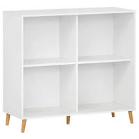 REGAL 100,1/92,6/41 cm bela  - bela, Moderno, leseni material/les (100,1/92,6/41cm) - MID.YOU