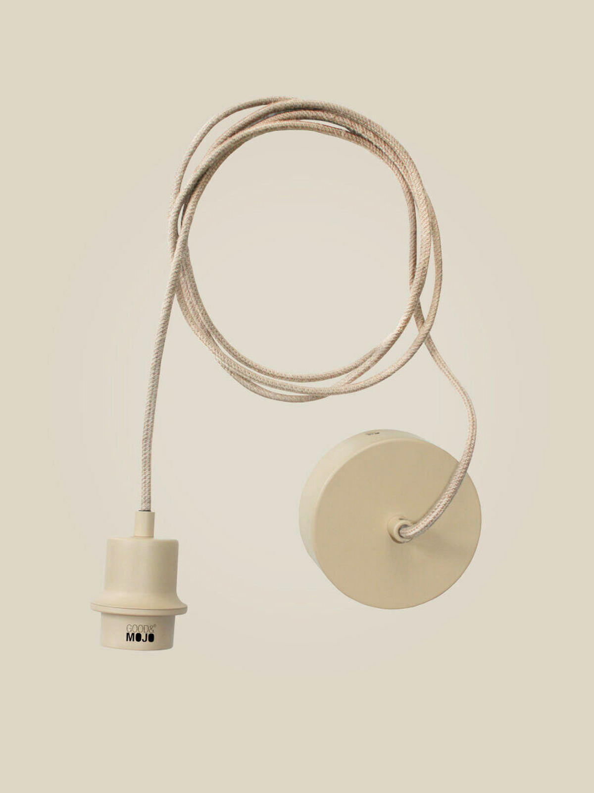 HÄNGELEUCHTE Good & Mojo 75/75/270 cm  - Hellbraun, Trend, Naturmaterialien (75/75/270cm) - Good & Mojo