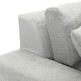 BIGSOFA Struktur, Bouclé Greige  - Greige/Schwarz, MODERN, Kunststoff/Textil (240/76/125cm) - Landscape