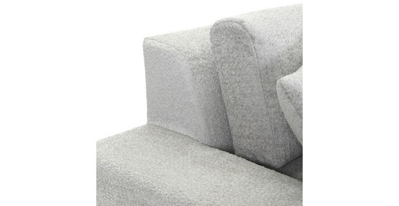 BIGSOFA Struktur, Bouclé Greige  - Greige/Schwarz, MODERN, Kunststoff/Textil (240/76/125cm) - Landscape