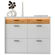 HÄNGESCHUHSCHRANK 125/101/37 cm  - Eichefarben/Anthrazit, Design, Holzwerkstoff/Metall (125/101/37cm) - Xora