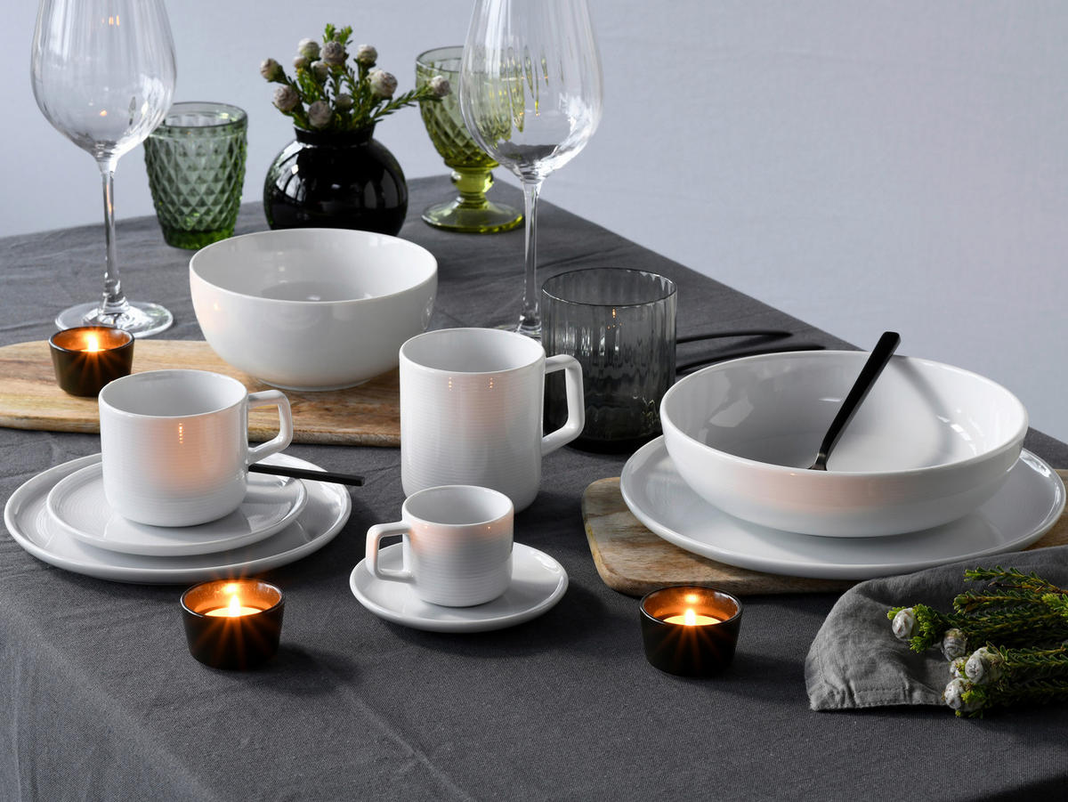 KOMBISERVICE Weiß Session White 30-teilig 6 Personen  - Weiß, Basics, Keramik - Creatable