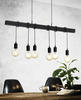 HÄNGELEUCHTE 100/10/110 cm   - Schwarz, Design, Holz/Metall (100/10/110cm) - Eglo