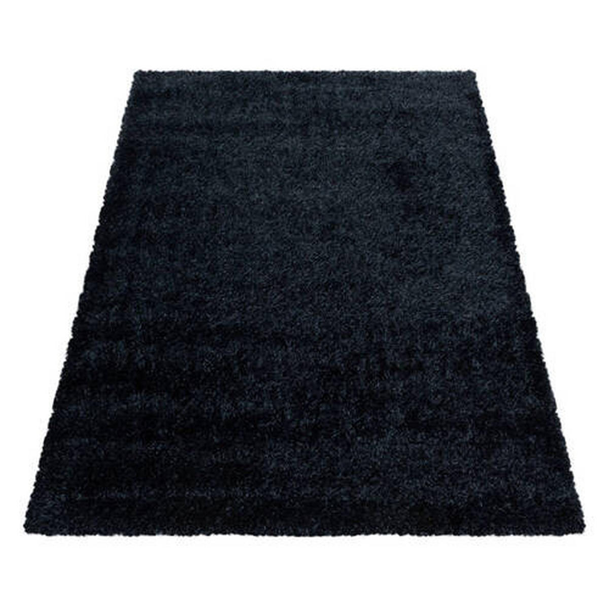 KOBEREC S VYSOKÝM VLASEM, 160/230 cm, černá - černá, Basics, textil (160/230cm) - Novel