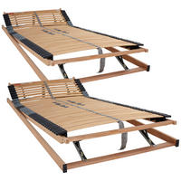 LATTENROST-SET 180/200 cm Kopfteil, Fußteil, Mittelzone verstellbar, Birke  - Birkefarben, Basics, Holz (180/200cm) - Livetastic