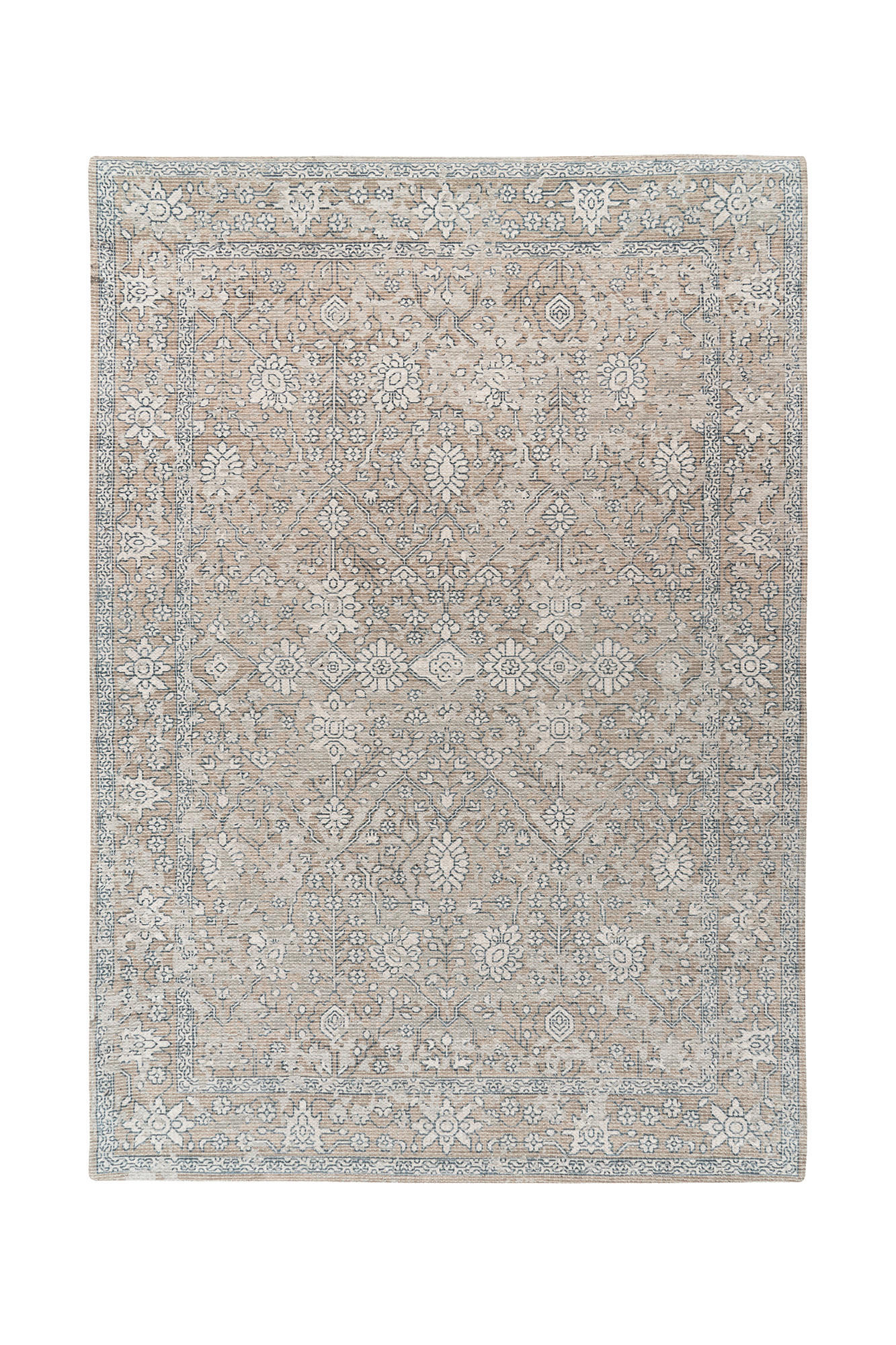 TEPPICH 120/170 cm Perry 125 Khaki / Beige  - Beige/Olivgrün, KONVENTIONELL, Textil (120/170cm)