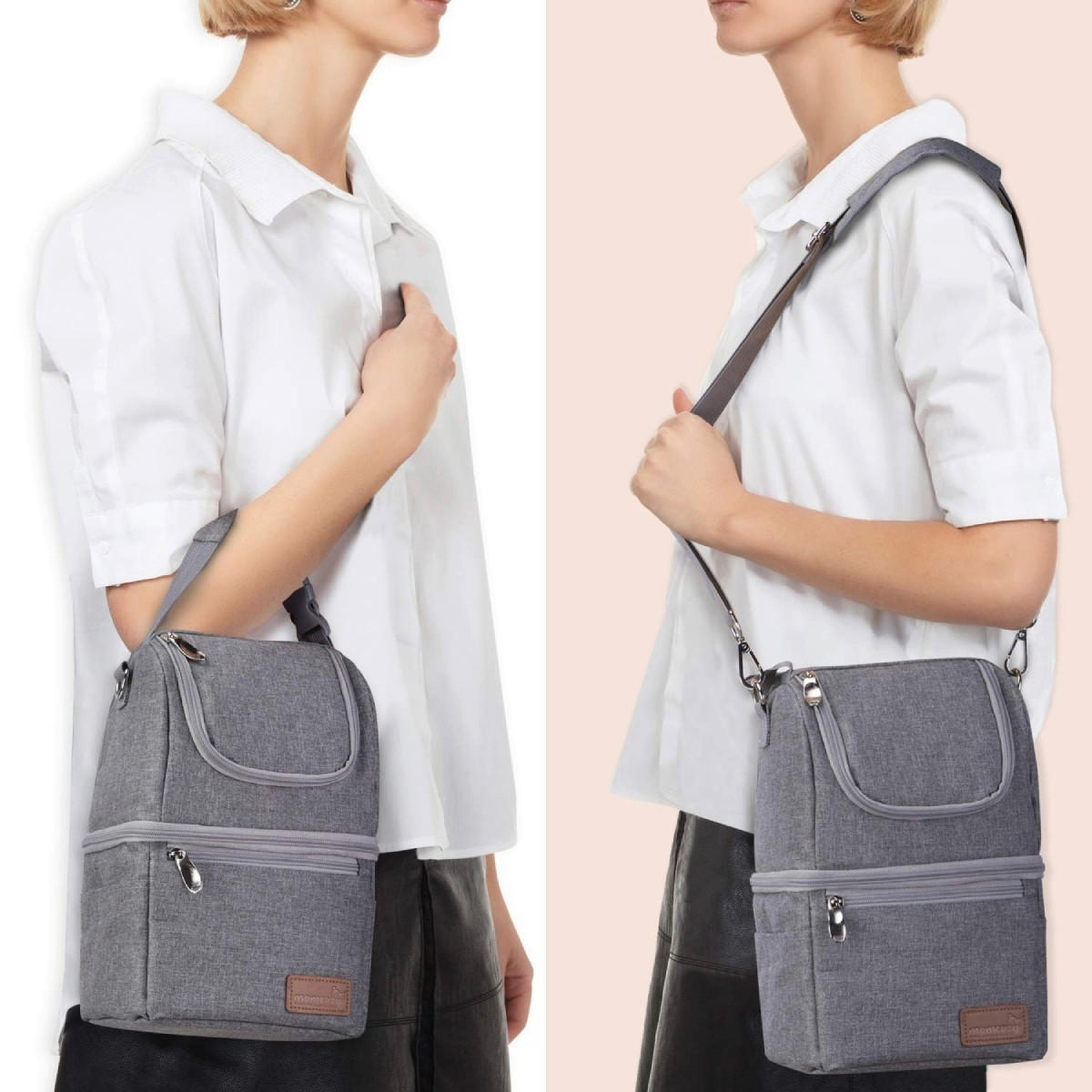 WARMHALTEBOX Kühltasche  - Hellgrau, Basics, Textil (20/36/7cm) - Momcozy