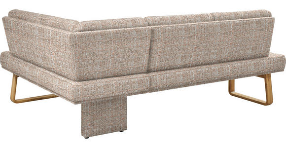 ECKBANK 280/174 cm in Orange, Eichefarben - Eichefarben/Orange, Design, Holz/Textil (280/174cm) - Dieter Knoll