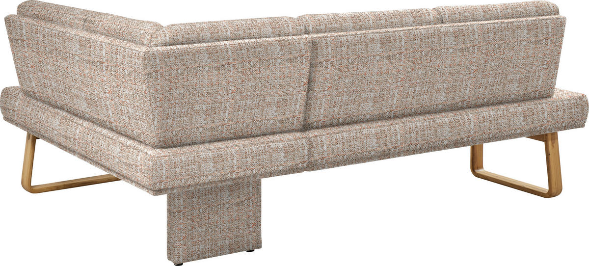 ECKBANK 280/174 cm  in Orange, Eichefarben  - Eichefarben/Orange, Design, Holz/Textil (280/174cm) - Dieter Knoll