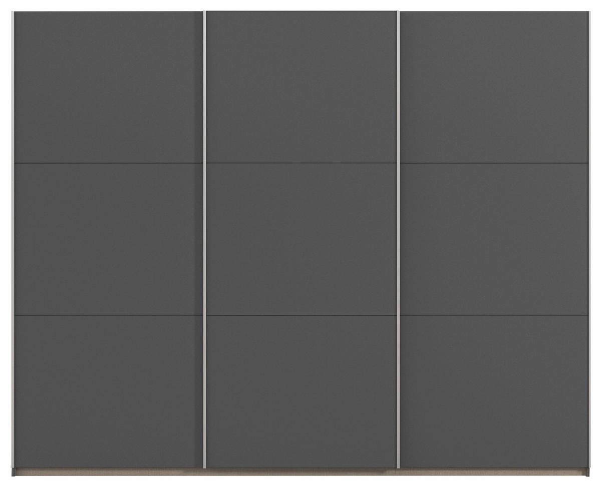 SCHWEBETÜRENSCHRANK Grau  - Grau, Trend, Holzwerkstoff/Metall (261/210/59cm) - Rauch Möbel