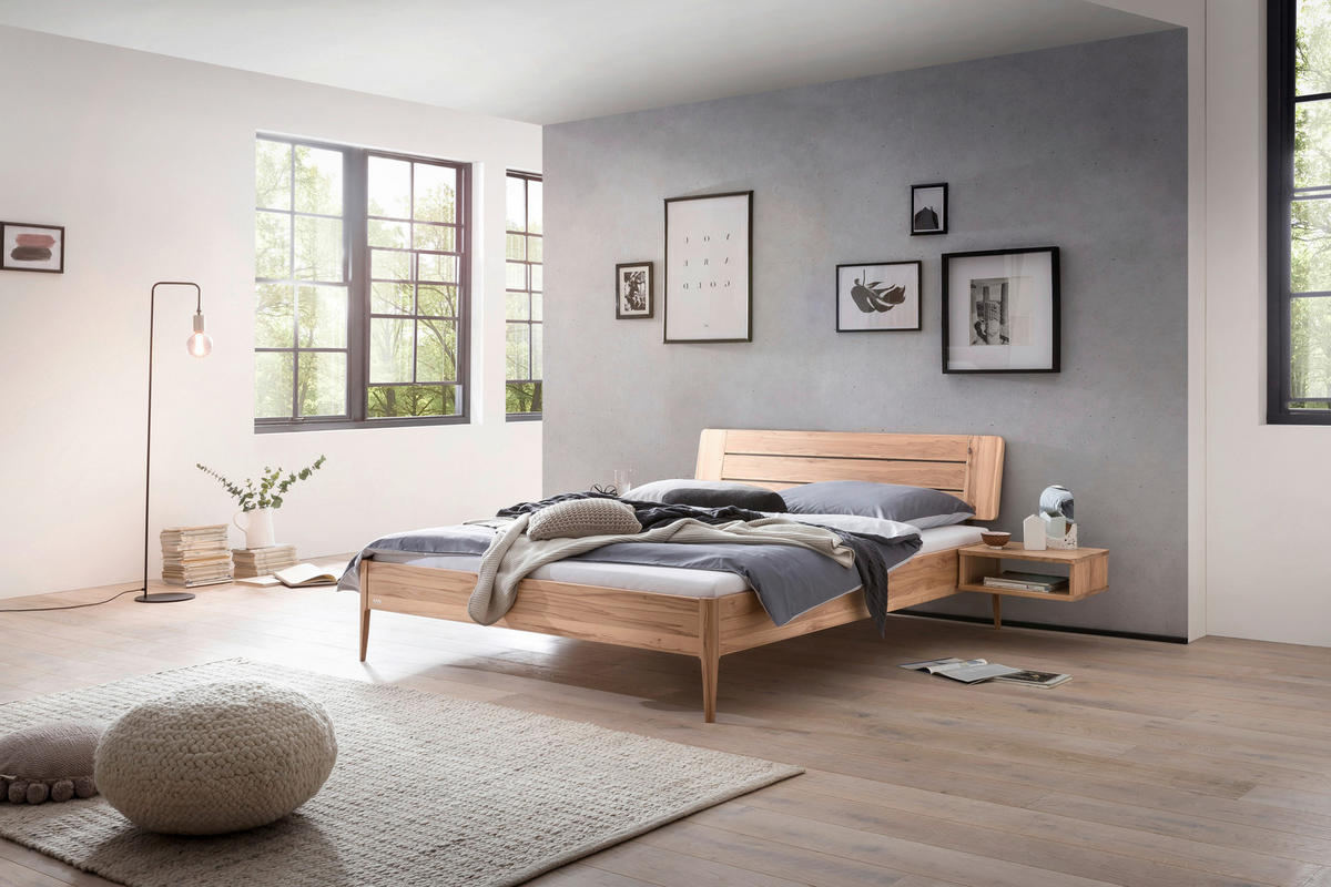 BETT 160/200 cm  in Buchefarben  - Buchefarben, MODERN, Holz (160/200cm) - Hasena