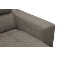 ECKSOFA  in Chenille Hellbraun  207/301 cm  - Chromfarben/Hellbraun, Design, Textil (207/301cm) - Xora