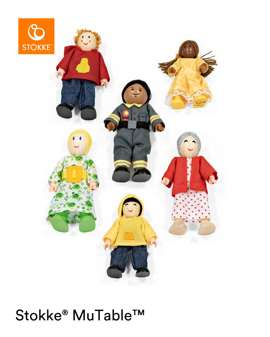 SPIELPUPPE - Multicolor, Basics, Holz/Kunststoff - Stokke