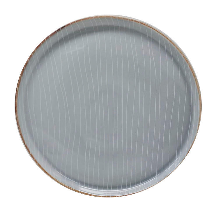 MĚLKÝ TALÍŘ, keramika, 26,5 cm - šedá, Design, keramika (26,5cm) - Landscape