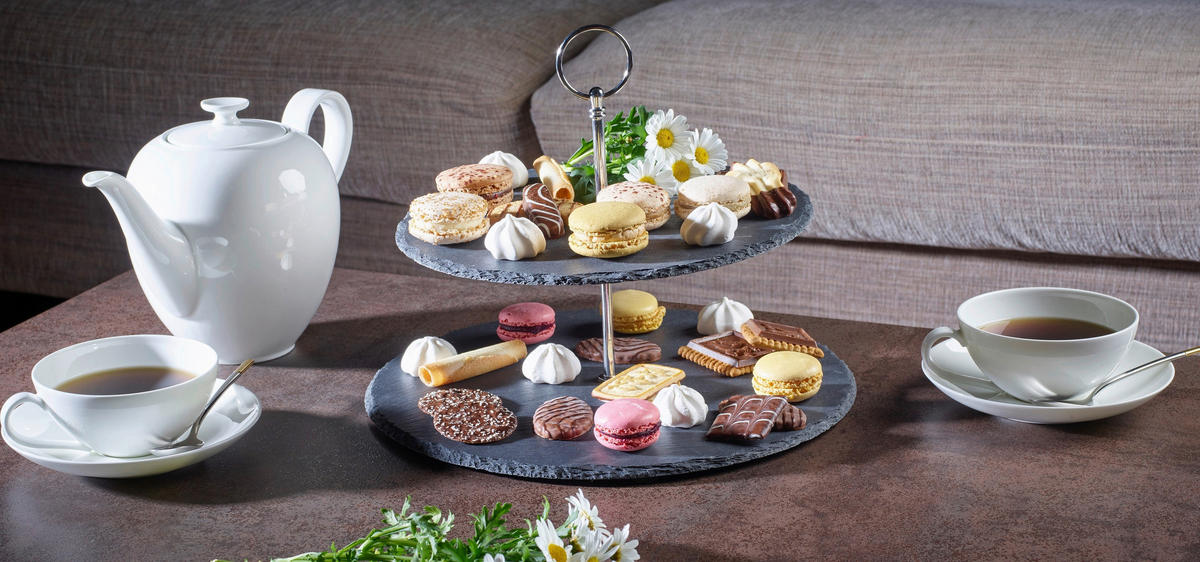 STOJAN NA CUPCAKES - strieborná, Basics, kov/kameň (30/25/40cm) - Echtwerk