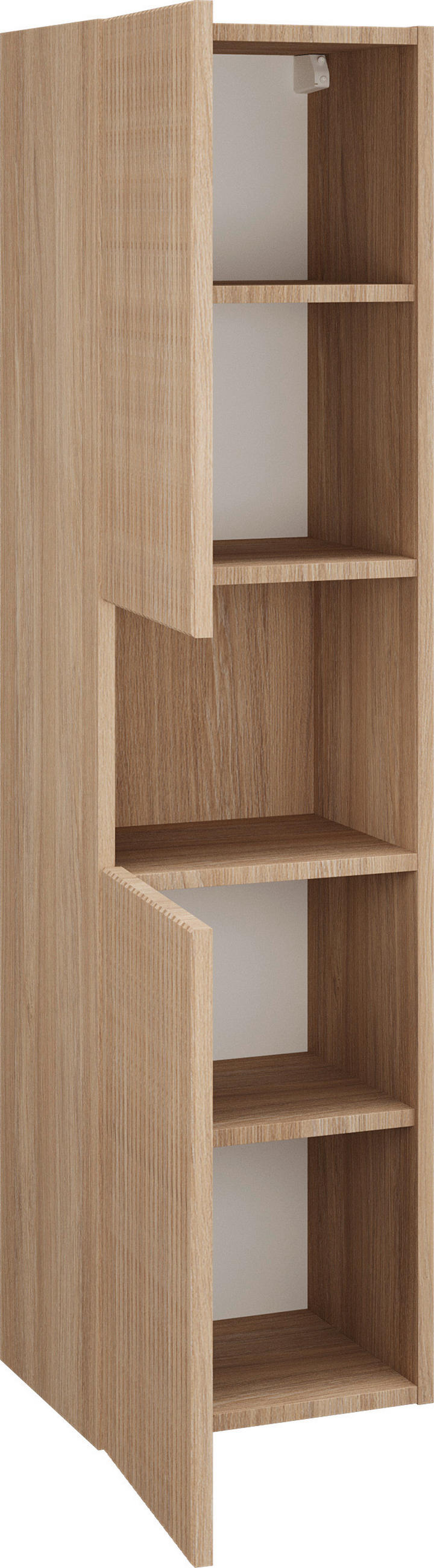 BOČNÁ SKRINKA, farba duba, farba duba, 33/130/33 cm - farba duba, Modern, kompozitné drevo (33/130/33cm) - Stylife