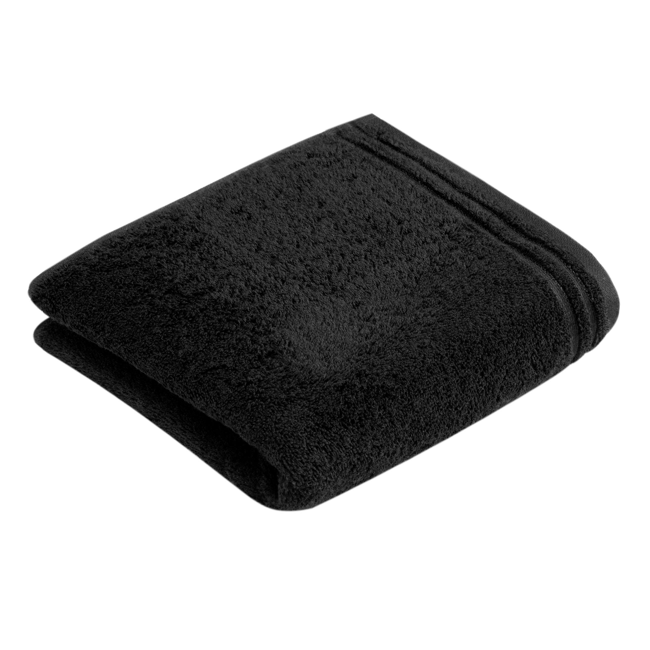 HANDTUCH 60/110 cm Calypso Feeling Schwarz  - Schwarz, KONVENTIONELL, Textil (60/110cm) - Vossen