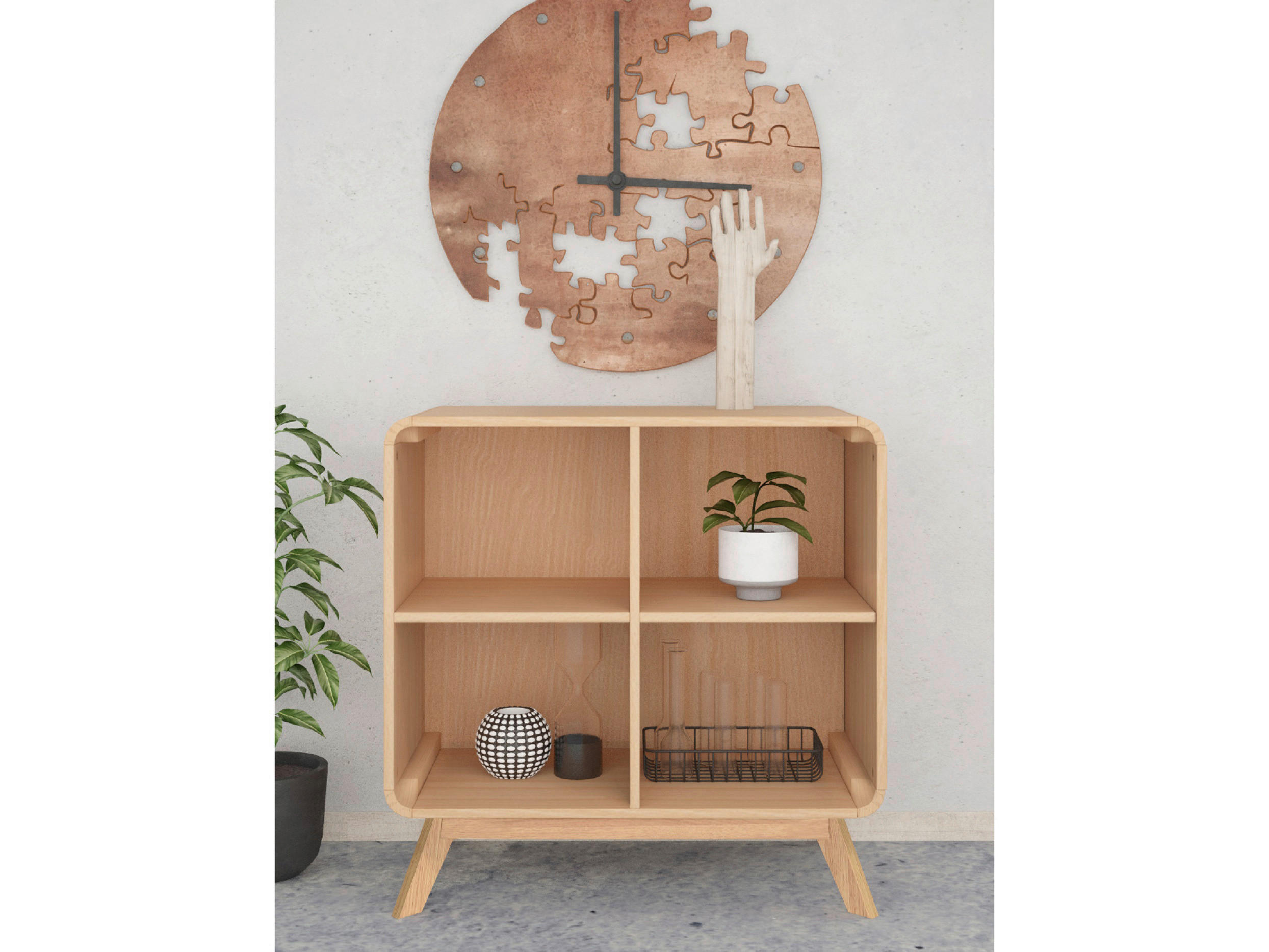 REGAL  75/75/39 cm Eichefarben  - Eichefarben, Basics, Holzwerkstoff (75/75/39cm) - MID.YOU