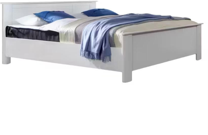 BETT 160/200 cm,  in Weiß,  - Weiß, KONVENTIONELL (160/200cm) - Boxxx