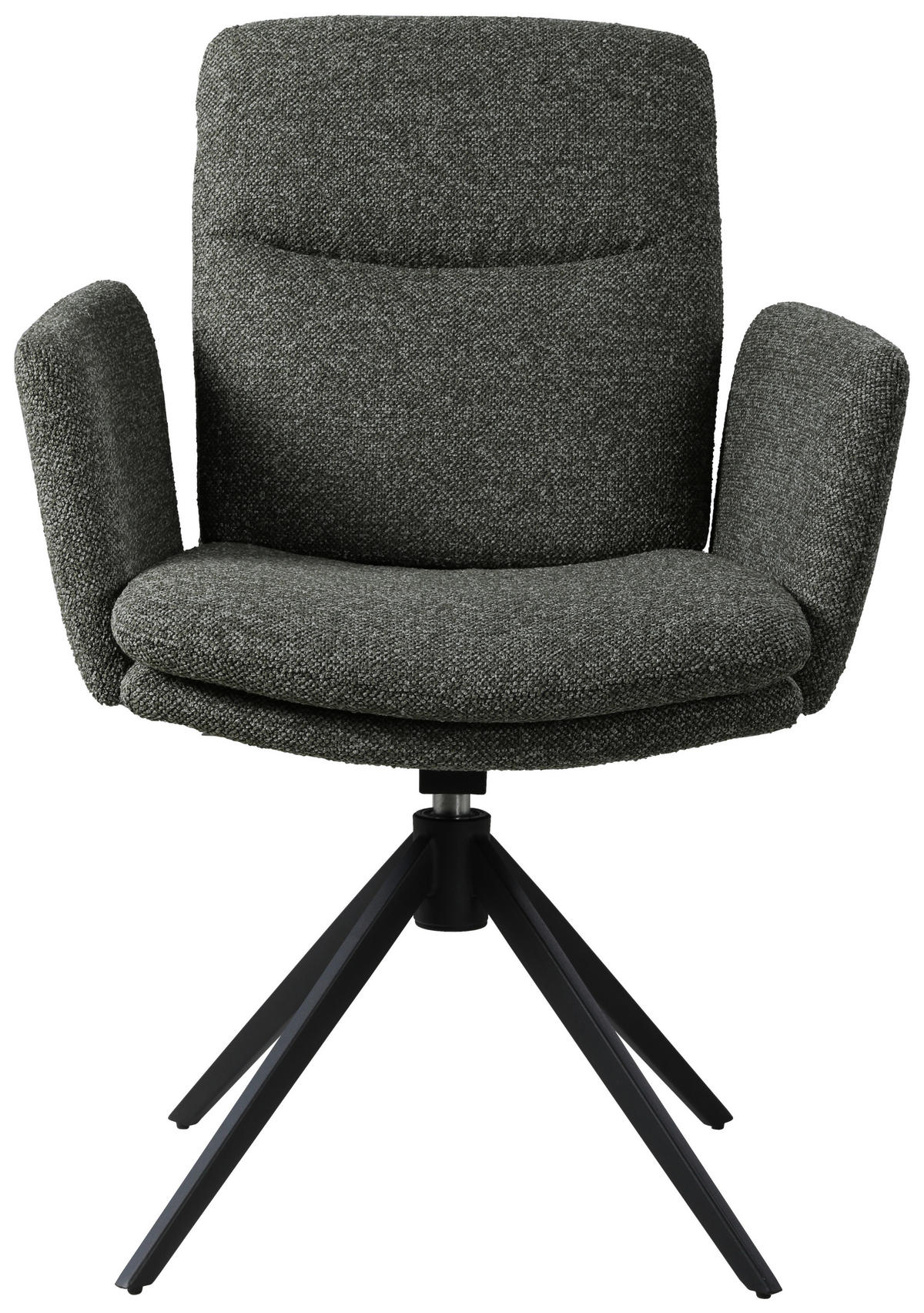 NASLANJAČ, kovina, tekstil temno zelena  - črna/temno zelena, Design, kovina/tekstil (62/88/64cm) - Novel