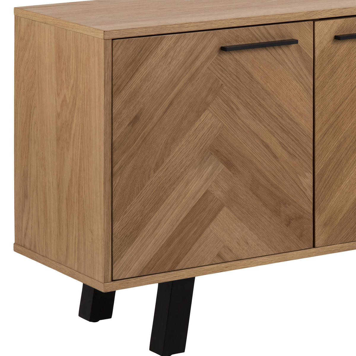 SIDEBOARD 150/71/40 cm  in Eichefarben  - Eichefarben/Schwarz, Konventionell, Holzwerkstoff (150/71/40cm) - MID.YOU