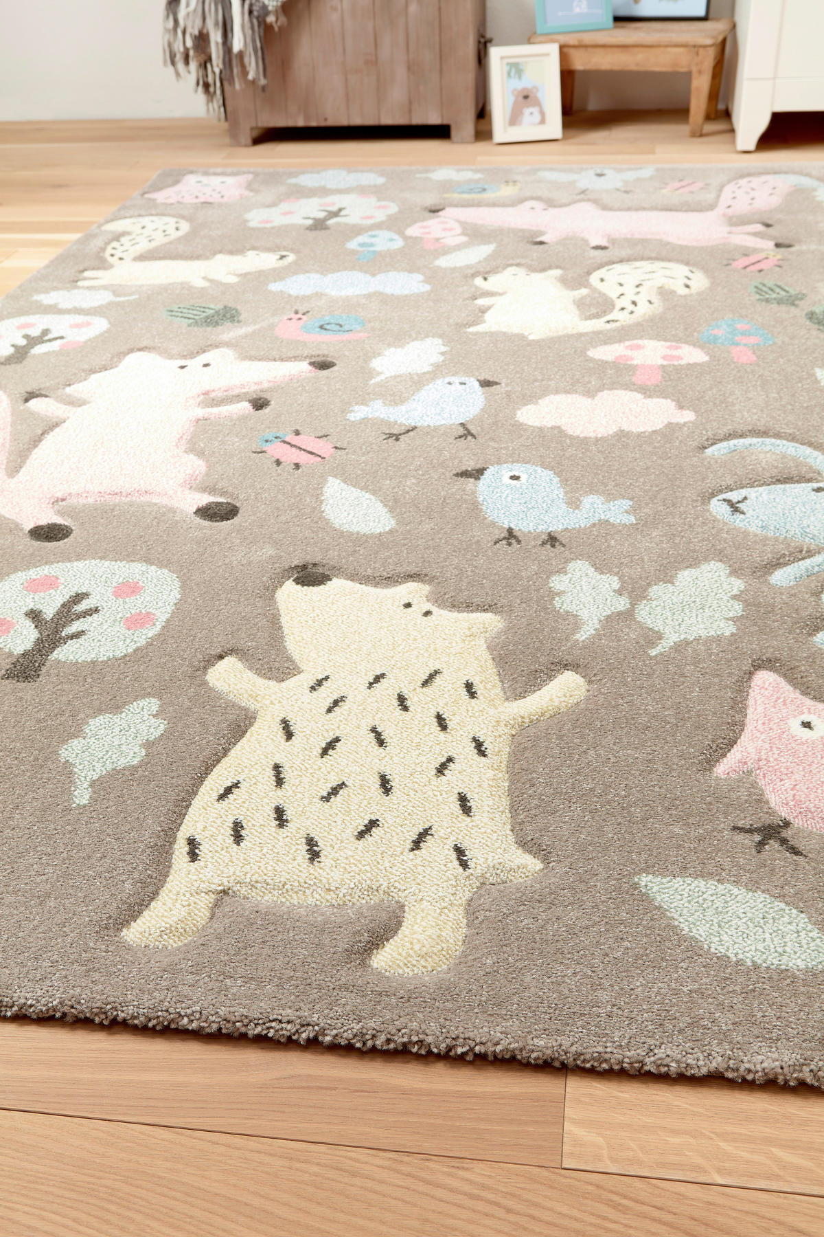 KINDERTEPPICH 133/200 cm Forest  - Taupe, Trend, Textil (133/200cm) - Sigikid