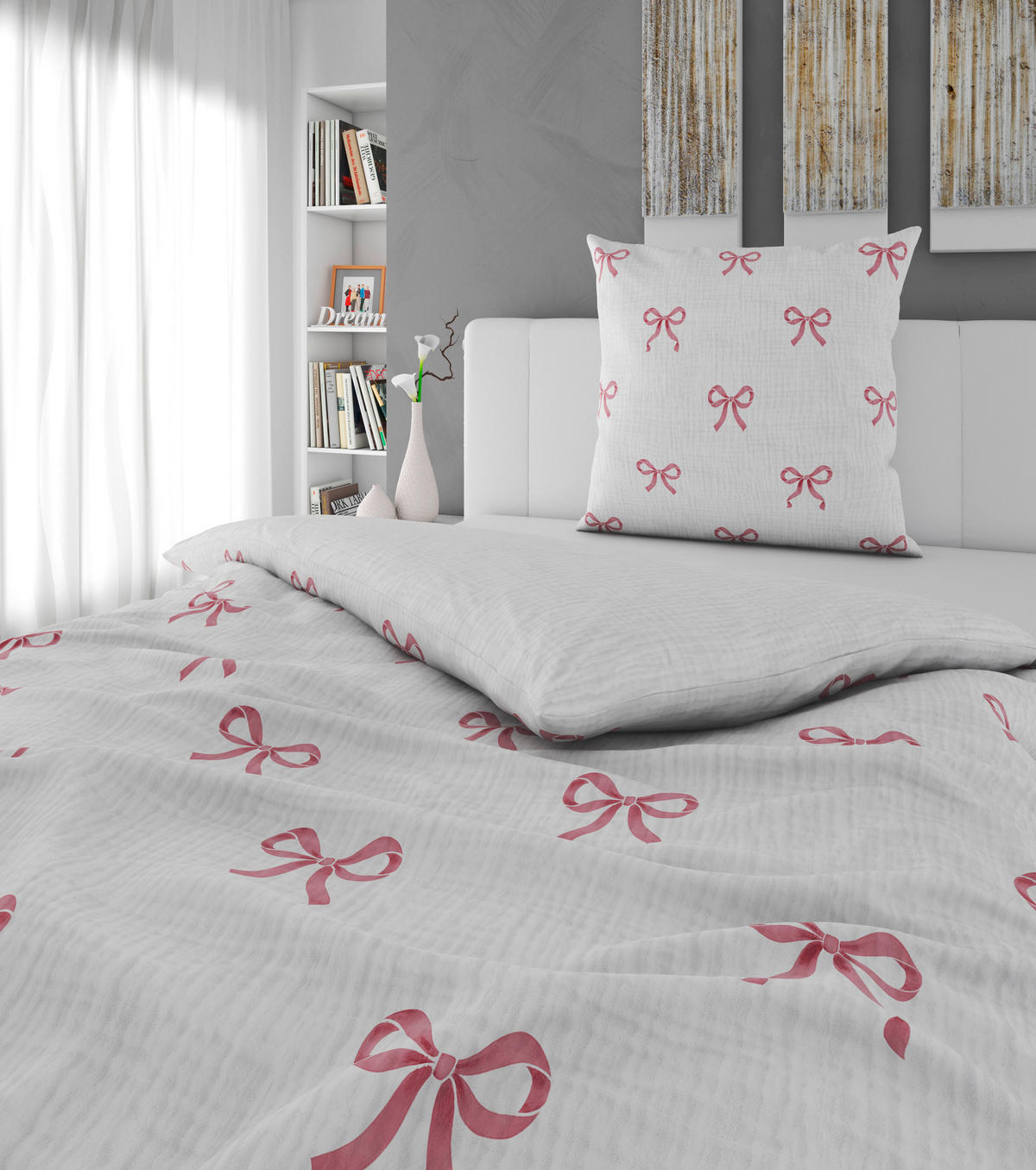 BETTWÄSCHE Musselin 135/200 cm  - Rosa, Textil (135/200cm) - Esposa