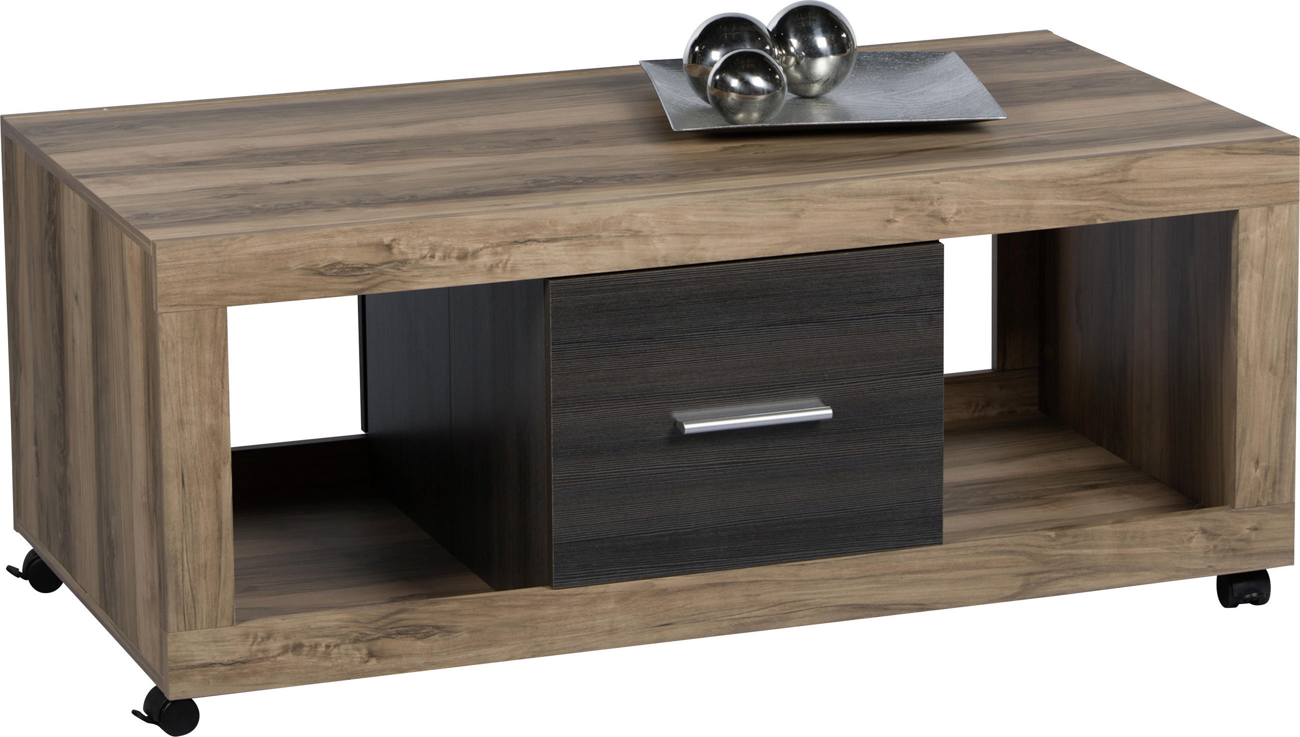 COUCHTISCH Braun, Nussbaumfarben 115/60/48,6 cm  - Nussbaumfarben/Braun, Design (115/60/48,6cm) - MID.YOU