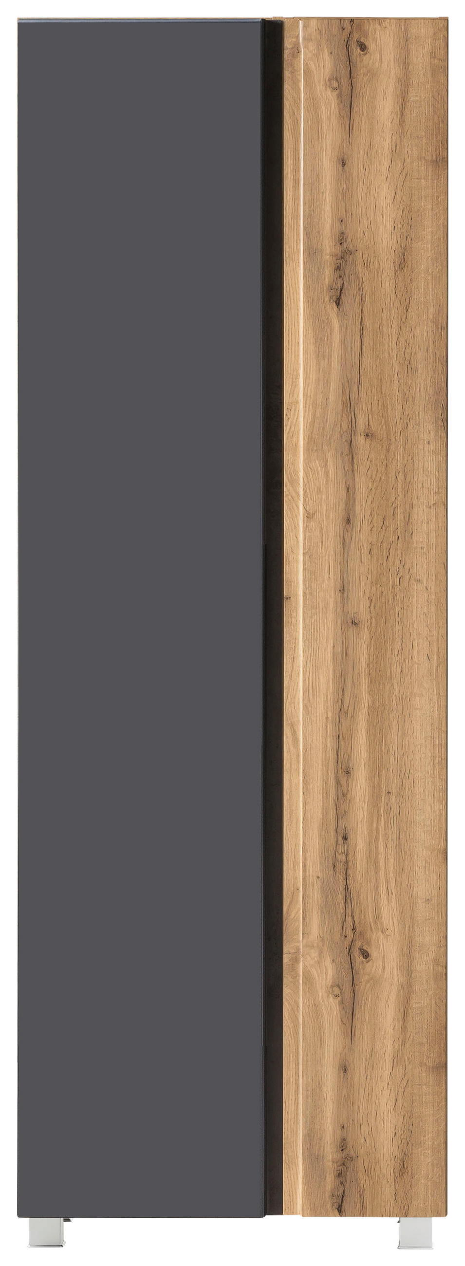 HOCHSCHRANK 65/180/35 cm  - Eiche Wotan/Grau, MODERN, Holzwerkstoff (65/180/35cm) - Held