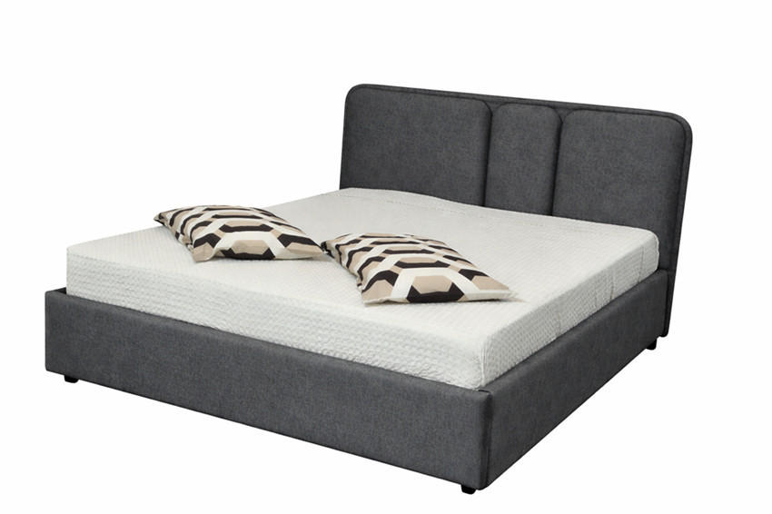 Pat Tapițat, gri - sidefiu/gri, Basics, textil (177/108/213cm)