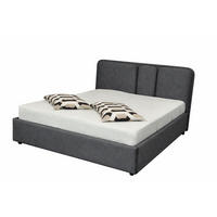 Pat Tapițat, gri - sidefiu/gri, Basics, textil (177/108/213cm)