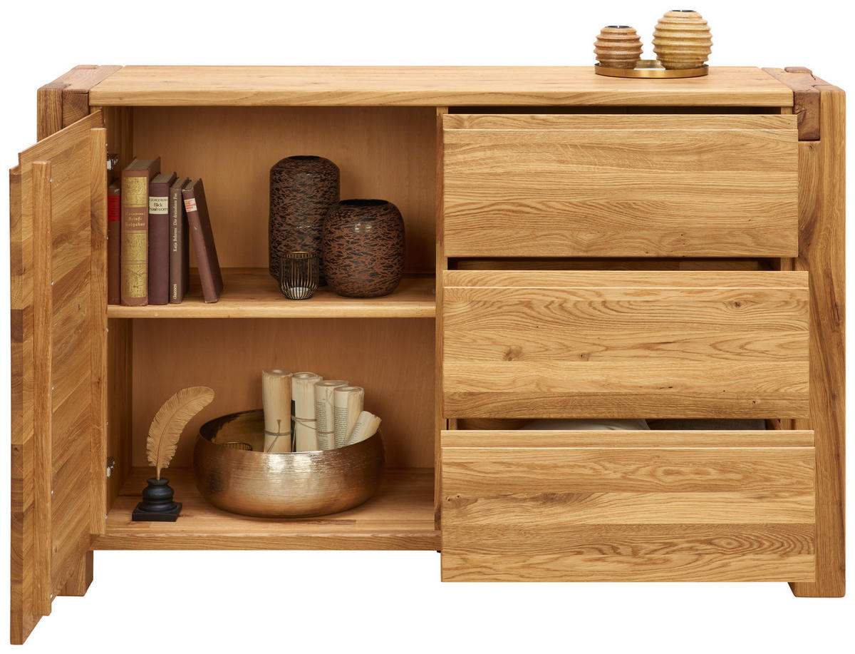 SIDEBOARD 140/90/45 cm  in Eichefarben  - couleur de chêne, Natur, bois (140/90/45cm) - Valnatura