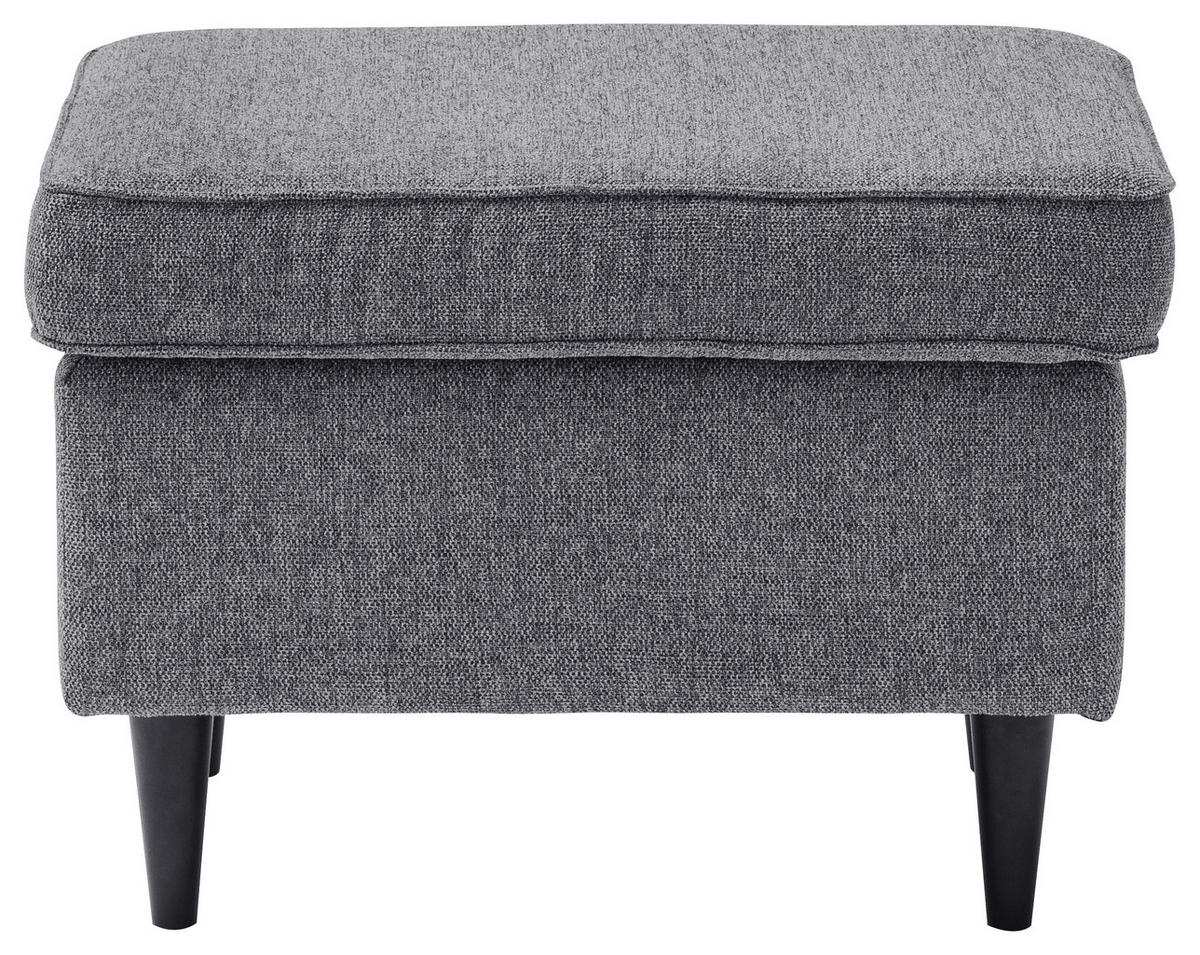 HOCKER Webstoff Anthrazit  - Anthrazit/Schwarz, Basics, Textil (63/43/42cm) - MID.YOU