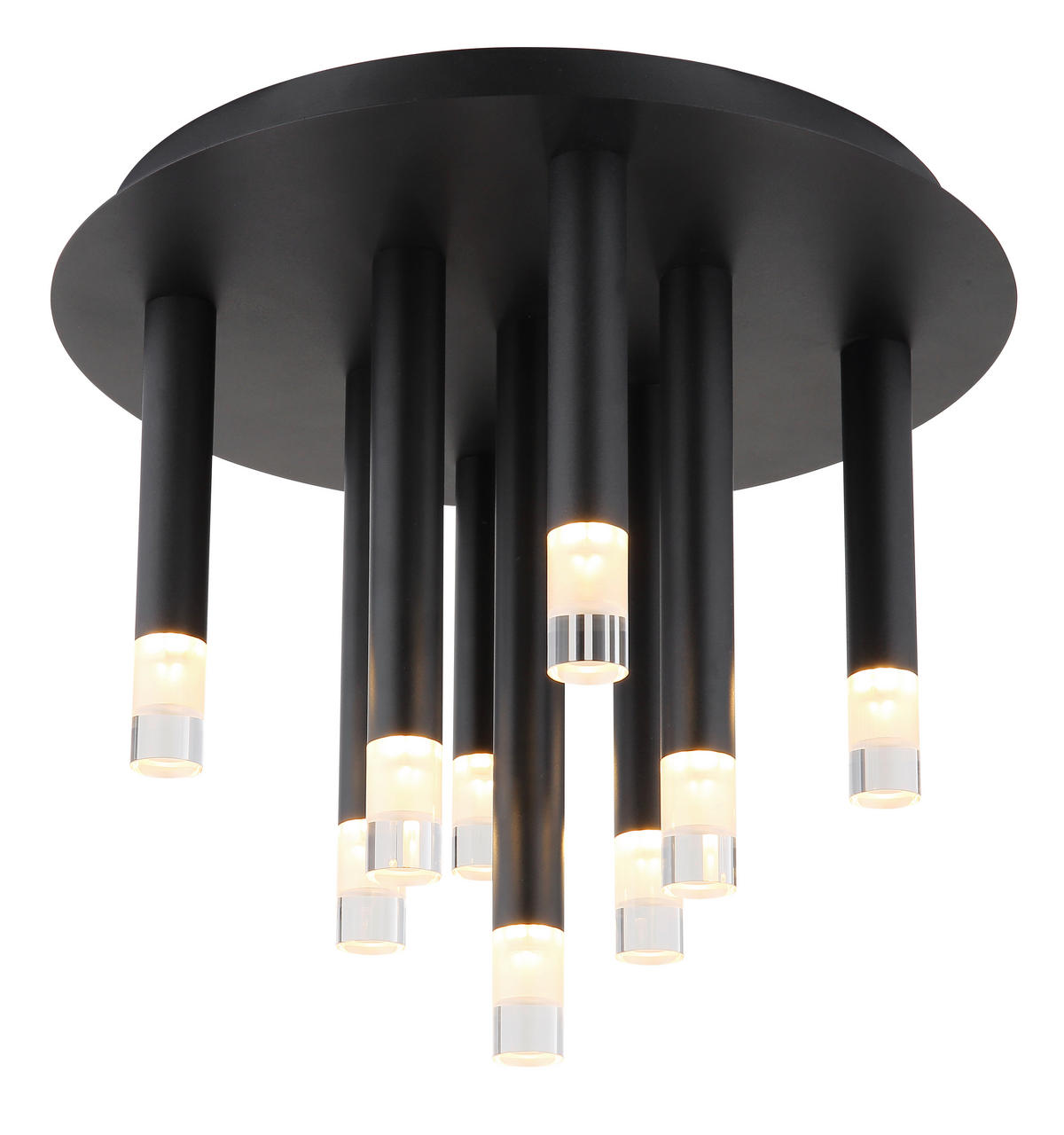TAKLAMPA RYAN 34/29,6 cm  - klar/svart, Design, metall/plast (34/29,6cm) - Globo