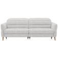 2-SITZER-SOFA  in Webstoff Ecru  - Ecru/Eiche Bianco, Design, Holz/Textil (234-262/85-106/98-112cm) - Dieter Knoll